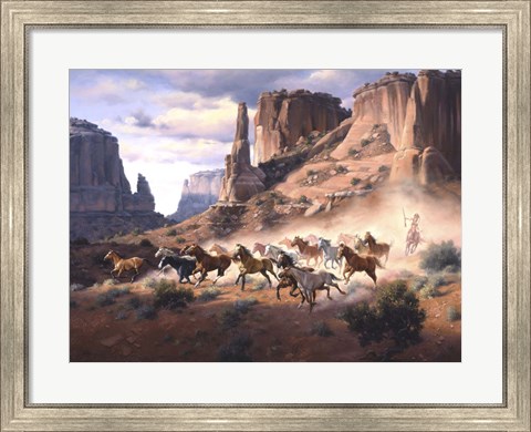 Framed Sandstone &amp; Stolen Horses Print