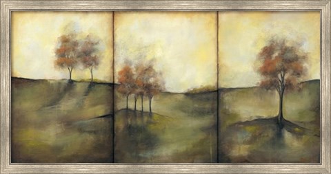 Framed Oversize Autumnal Meadow I Print