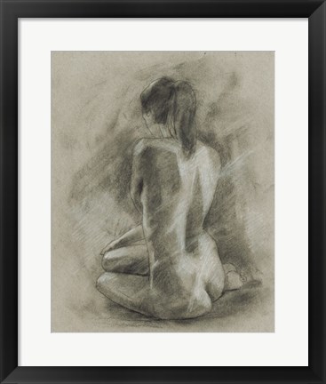 Framed Charcoal Figure Study II Print