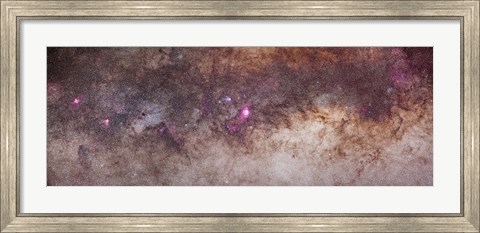 Framed Mosaic of the constellations Scorpius and Sagittarius in the southern Milky Way Print