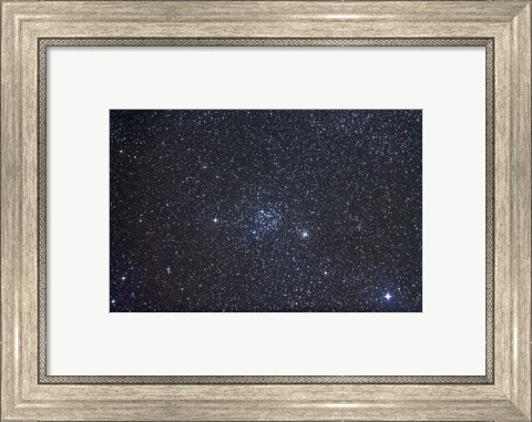 Framed Open clusters Messier 35 and NGC 2158 in the constellation Gemini Print