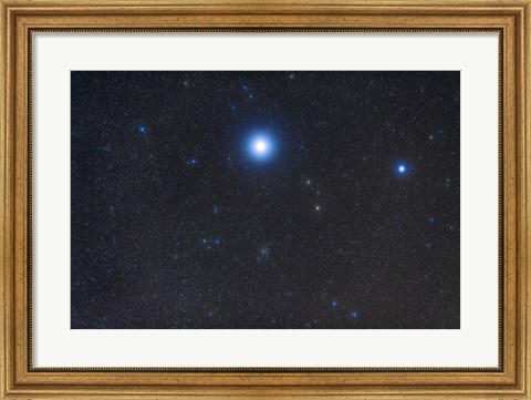 Framed Open cluster Messier 41 in the constellation Canis Major Print
