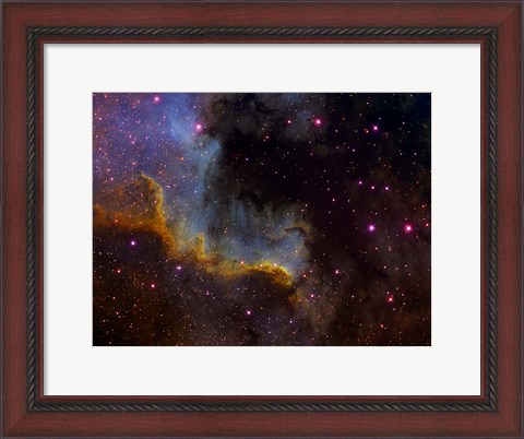 Framed Close-up view of North America nebula Print