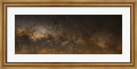 Framed panorama of the Milky Way Print