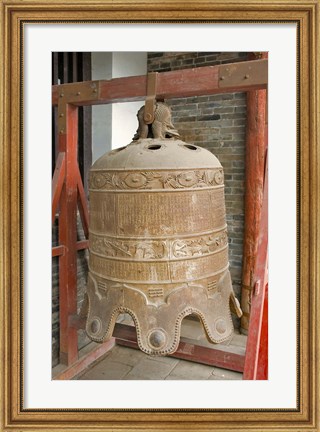 Framed Bell, Ancient Architecture, Pingyao, Shanxi, China Print