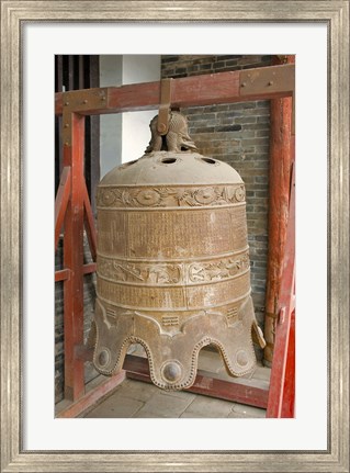 Framed Bell, Ancient Architecture, Pingyao, Shanxi, China Print