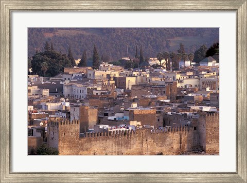 Framed City Walls, Morocco Print