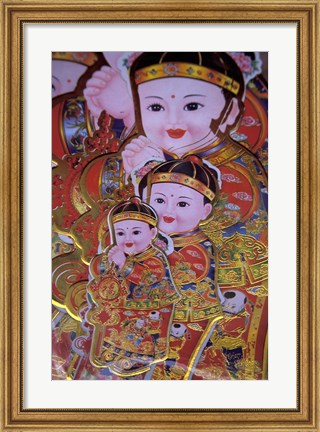 Framed Chinese New Year Poster, China Print