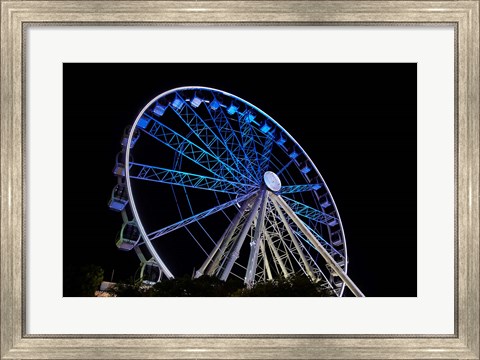 Framed Cape Wheel, Victoria and Alfred Waterfront, Cape Town, South Africa. Print