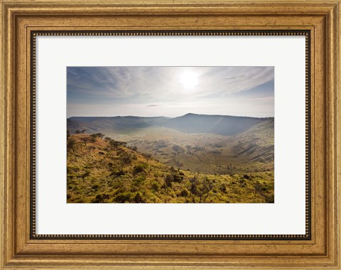 Framed Crater Area, Queen Elizabeth National Park, Uganda Print