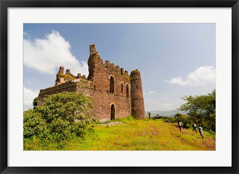 Framed Guzara Castle between Gonder and Lake Tana, Ethiopia Print