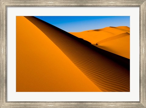 Framed Desert Dunes of the Erg Murzuq, Libya Print