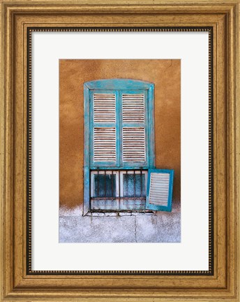 Framed Nubian Window in a Village Across the Nile from Luxor, Egypt Print