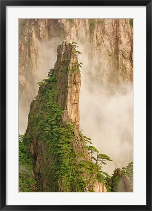 Framed Peak in Grand Canyon in West Sea, Mt. Huang Shan, China Print