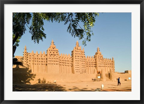 Framed Mosque at Djenne, Mali, West Africa Print