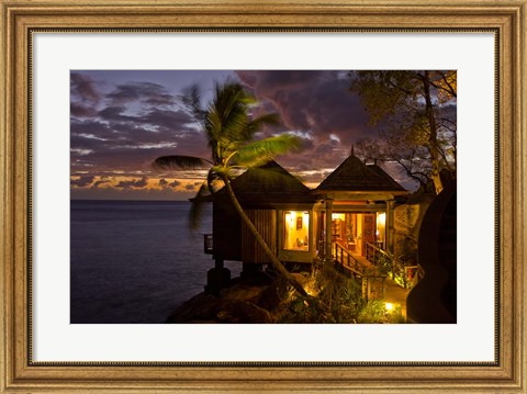 Framed Resort, Northolme Hotel Spa, Mahe Island, Seychelles Print