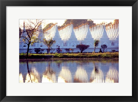 Framed Sandamani Paya in Mandalay, Burma Print