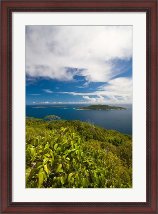 Framed Seychelles, La Digue, Nid d&#39; Aigle Peak Print