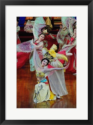 Framed Tang Dynasty Performance, Xian, China Print