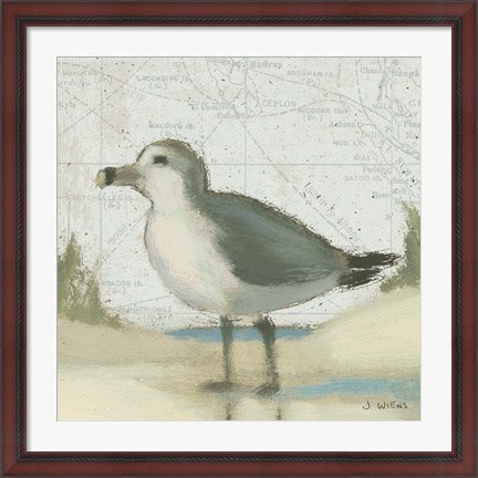 Framed Beach Bird II Print