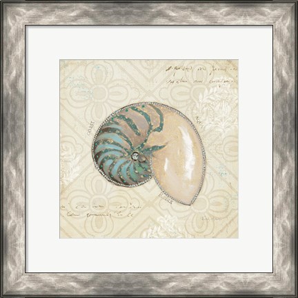 Framed Beach Treasures III Print