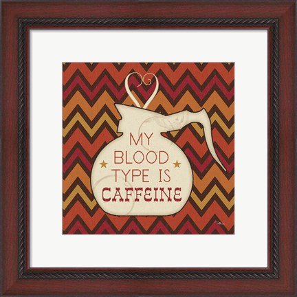 Framed Caffeine I Print