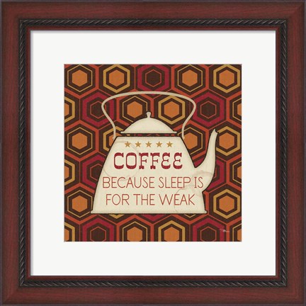 Framed Caffeine III Print
