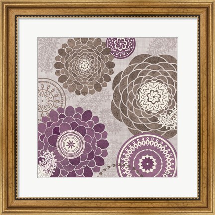 Framed Gray Garden Melody II Print