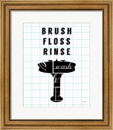 Framed Letterform Sink Print