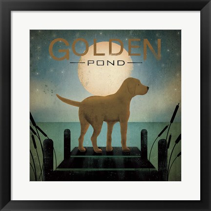 Framed Moonrise Yellow Dog Print