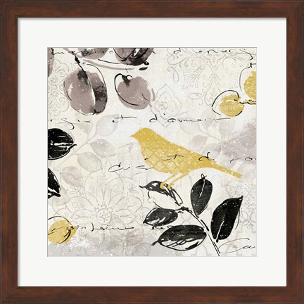 Framed Plume and Motif II Print