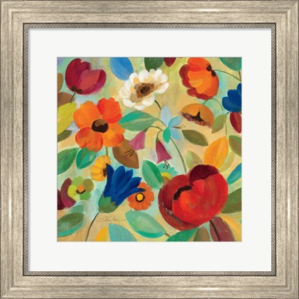 Framed Summer Floral IV Print