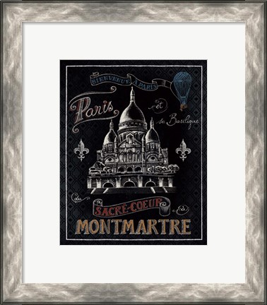 Framed Travel to Paris III Print