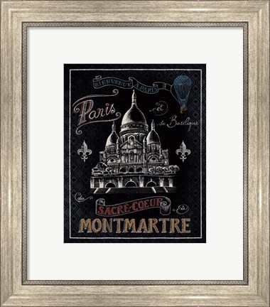 Framed Travel to Paris III Print