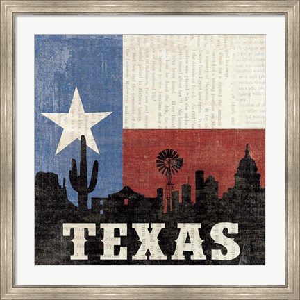 Framed Texas Print