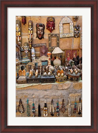 Framed Tourist Trinkets, Fort Jaisalmer, Jaisalmer, India Print