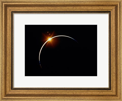 Framed Apollo 12 view of a solar eclipse Print