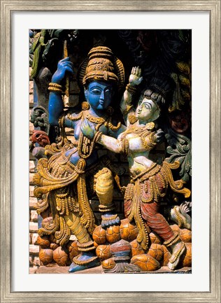 Framed Hindu Temple, Bangalore, India Print