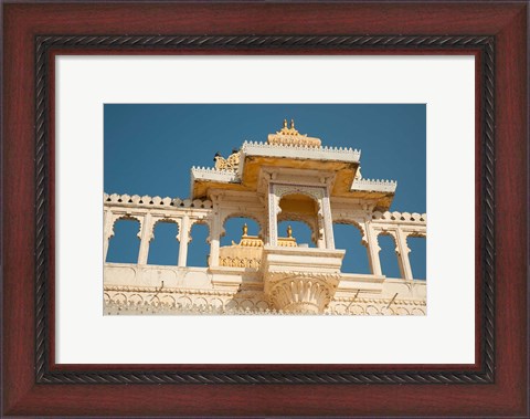 Framed City Palace, Udaipur, Rajasthan, India. Print