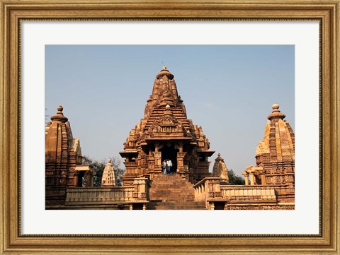 Framed India, Khajuraho. Lakshmana Temple at Khajuraho Print