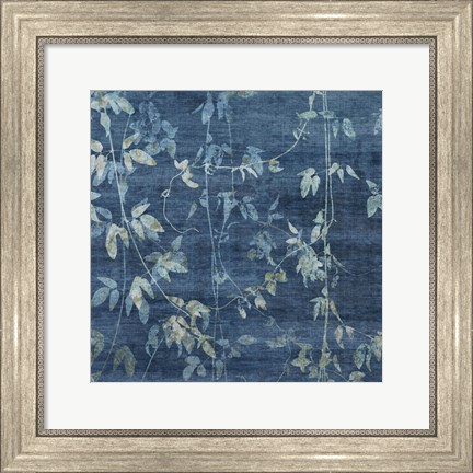 Framed Denim Branches II Print