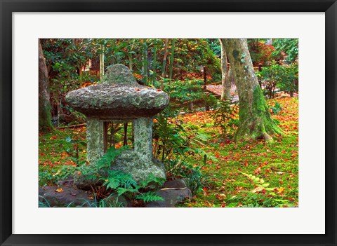 Framed Giohji Temple, Kyoto, Japan Print