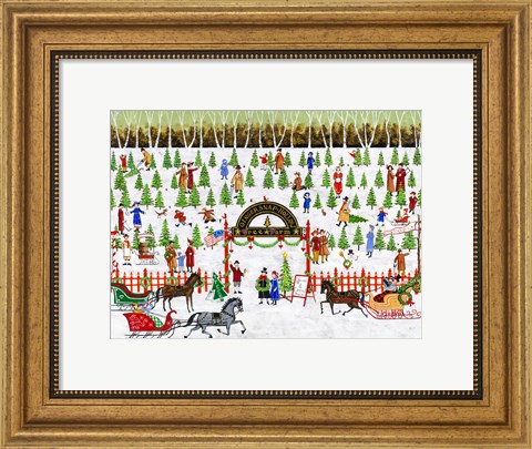 Framed Ginger Snap Hollow Tree Farm Print