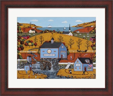 Framed Half Moon Mill Print