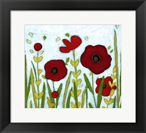 Framed Precious Poppies II Print