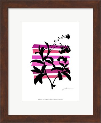 Framed Color Shade V Print