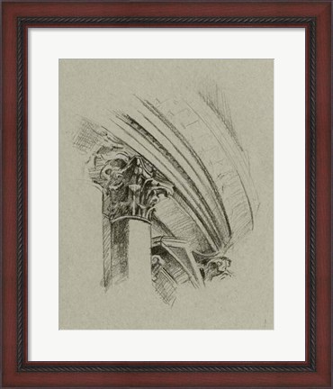 Framed Charcoal Architectural Study III Print