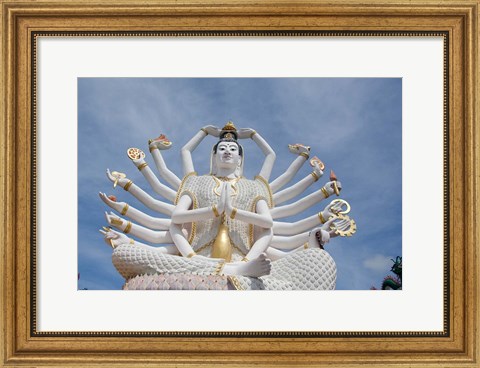 Framed Thailand, Ko Samui, Wat Plai Laem, Kwan Yin Print