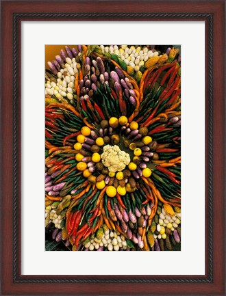 Framed Chili Pepper Decoration, Thailand Print