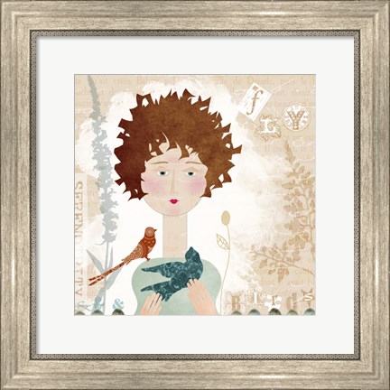 Framed Fly Birds Print